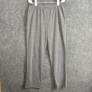 Lands End Pull On Knit Pants Womens Size M Black White Sport Straight